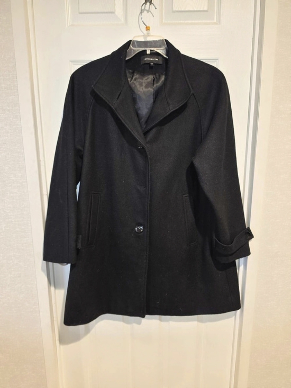 Jones New York Women's Wool Blend Pea Coat Size XL